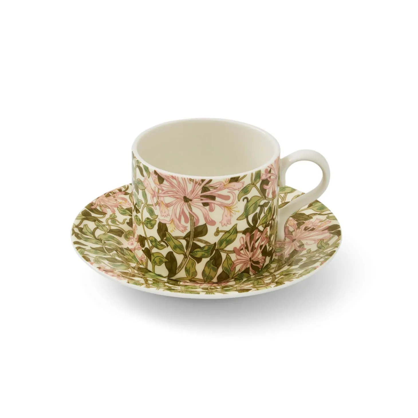Morris & Co Porcelain Tea Cup & Saucer - Honeysuckle