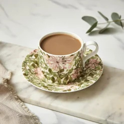 Morris & Co Porcelain Tea Cup & Saucer - Honeysuckle