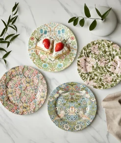 Morris & Co Set Of Four 20cm Earthenware Plates