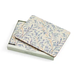 Morris & Co Willow Bough Set Of Six Placemats - Blue