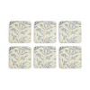Morris & Co Willow Bough Set Of Six Coasters - Blue