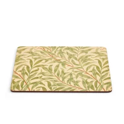 Morris & Co Willow Bough Set Of Six Placemats - Green