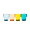 Navigate Summerhouse 4-Piece Set of Stacking Polyester Tumbler Glasses - Riviera