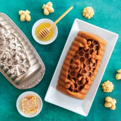 Nordic Ware 6-Cup Honey Hive Loaf Pan - Toffee