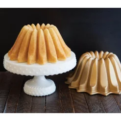 Nordic Ware Fluted Bundt Pan - Gold