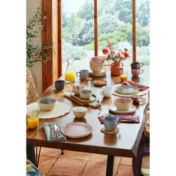 Portmeirion Minerals Stoneware 21.7cm Side Plate - Rose Quartz