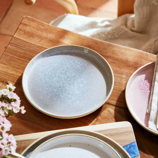 Portmeirion Minerals Stoneware 21.7cm Side Plate - Aquamarine