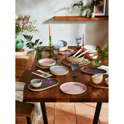 Portmeirion Minerals Stoneware 30.4cm Medium Oval Platter - Amethyst