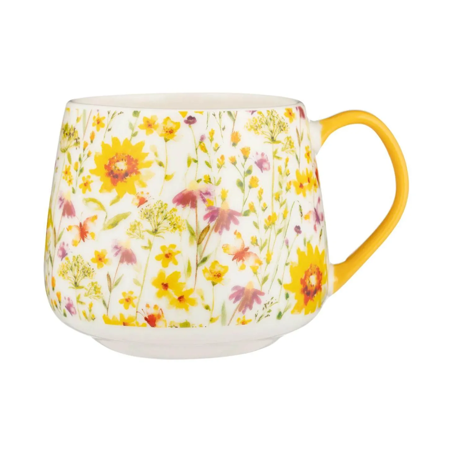Price & Kensington 425ml Fine China Mug - Sunflower