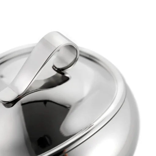 Robert Welch Drift 18|10 Mirror Polished Stainless Steel 300ml Sugar Pot with Lid