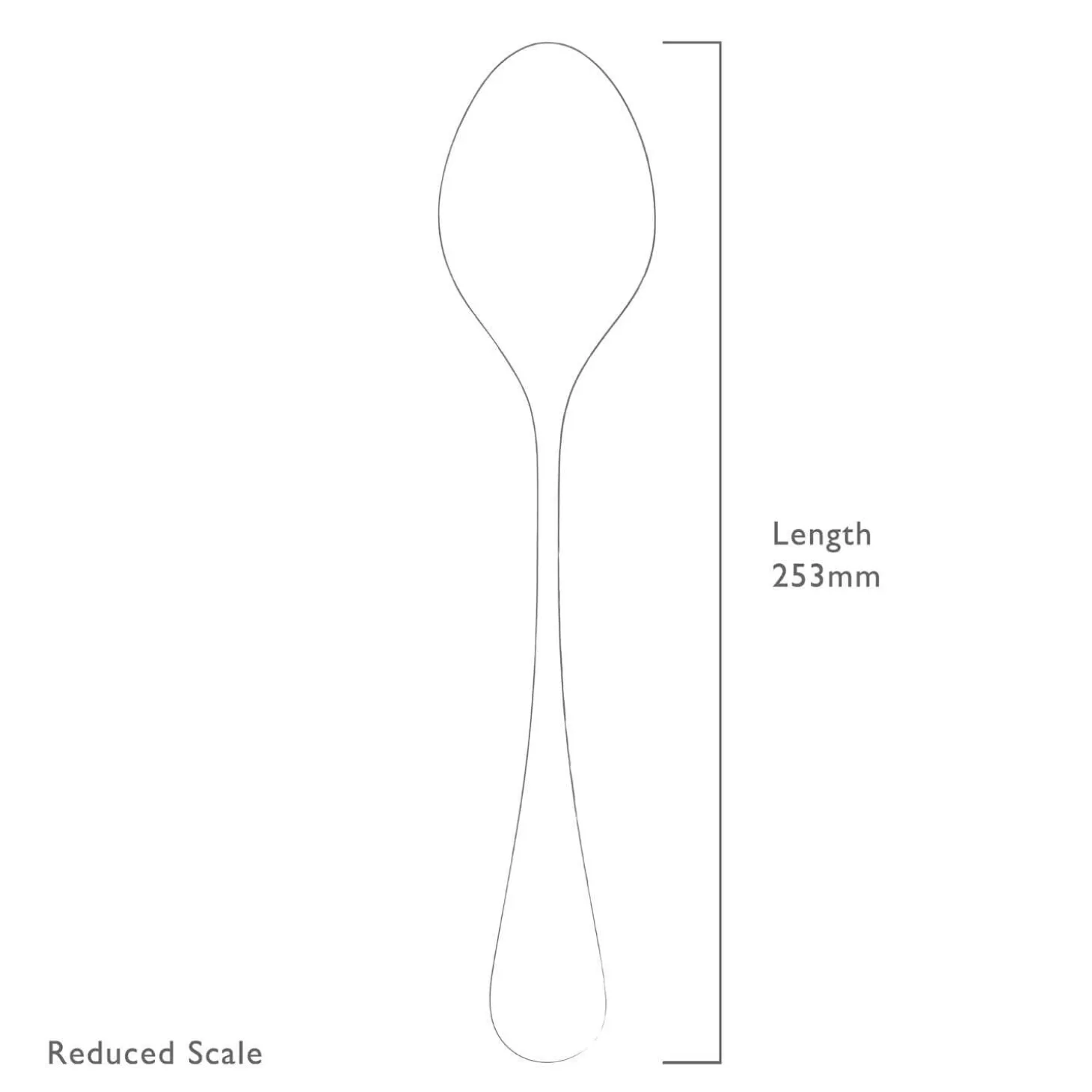 Robert Welch Honeybourne Bright Stainless Steel Serving Spoon
