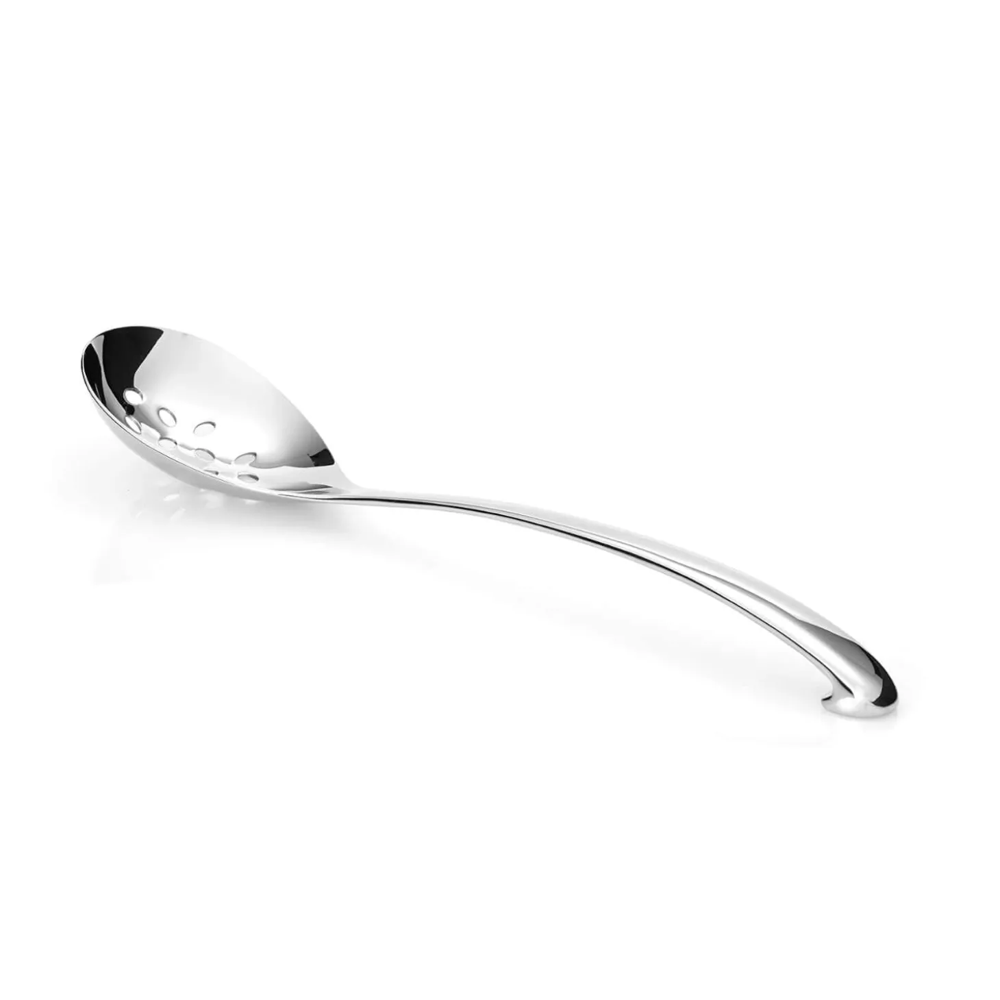 Robert Welch Signature Deep Bowl Slotted Serving Spoon - Polished