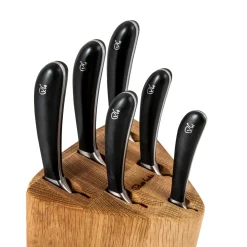 Robert Welch Signature Prism 7-Piece Knife Block & Handheld Sharpener Set