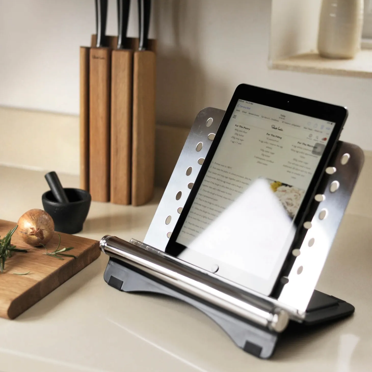 Robert Welch Signature Stainless Steel Cookbook & Tablet Stand