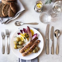 Robert Welch Stanton Bright Stainless Steel Cutlery Set - 42 Piece