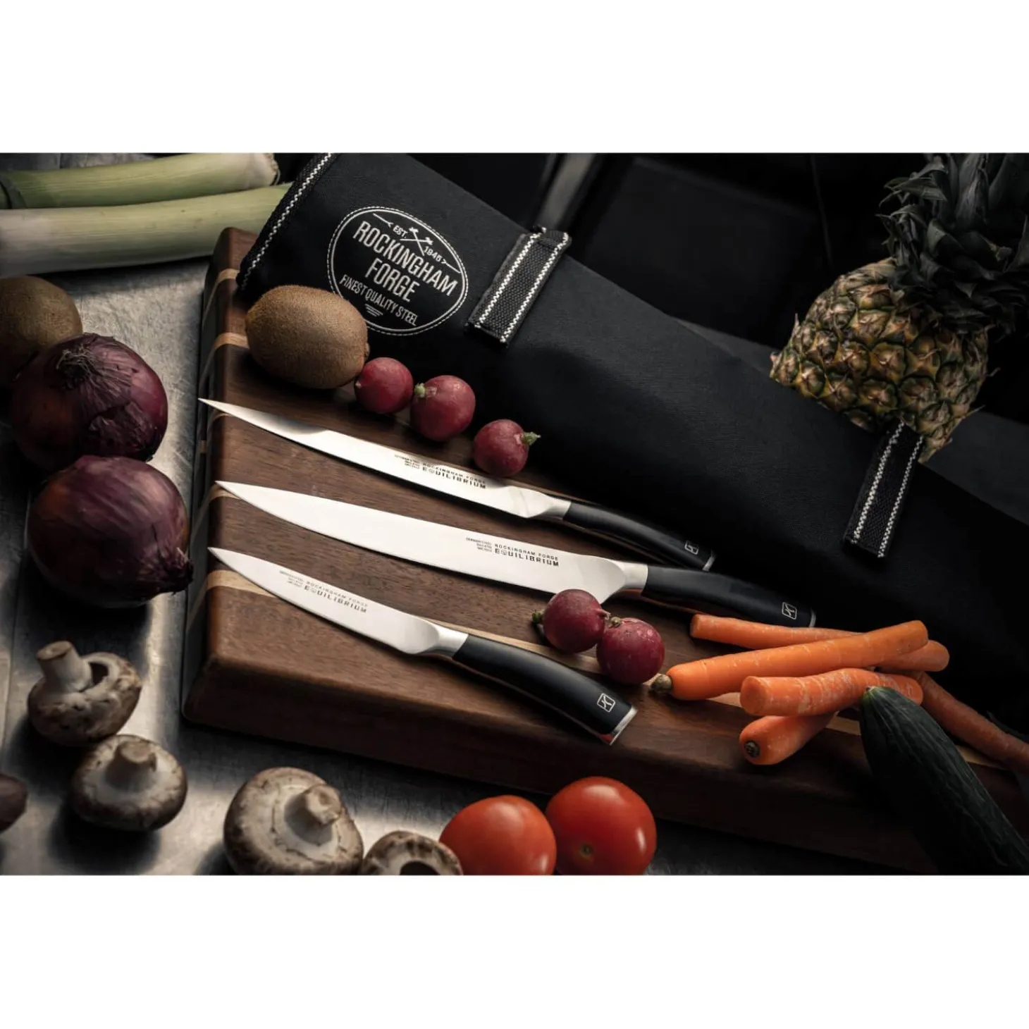 Rockingham Forge Equilibrium Fluted Santoku Knife - 13cm