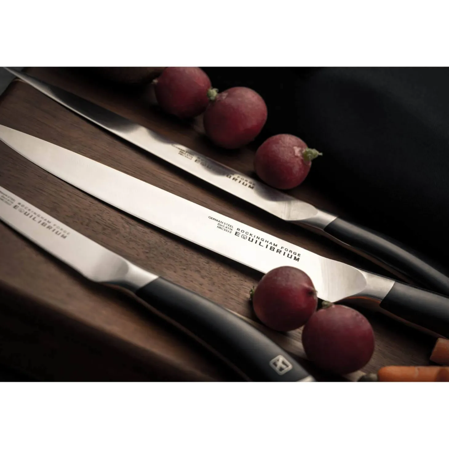 Rockingham Forge Equilibrium Fluted Santoku Knife - 18cm