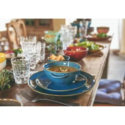 Rose & Tulipani Concerto Cobalto Indigo Blue Breakfast Cup - 420ml