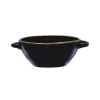 Rose & Tulipani Concerto Cobalto Indigo Blue Soup Bowl with Handles - 14cm