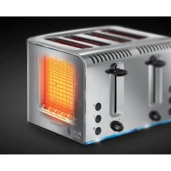 Russell Hobbs Buckingham 4 Slice Toaster - Polished Stainless Steel