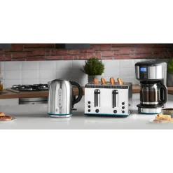 Russell Hobbs Buckingham 4 Slice Toaster - Polished Stainless Steel