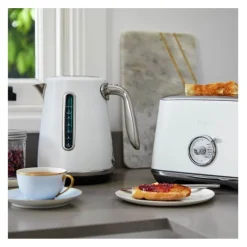 Sage Appliances Luxe Soft Top Kettle & Toast Select 2-Slice Toaster Set - Sea Salt