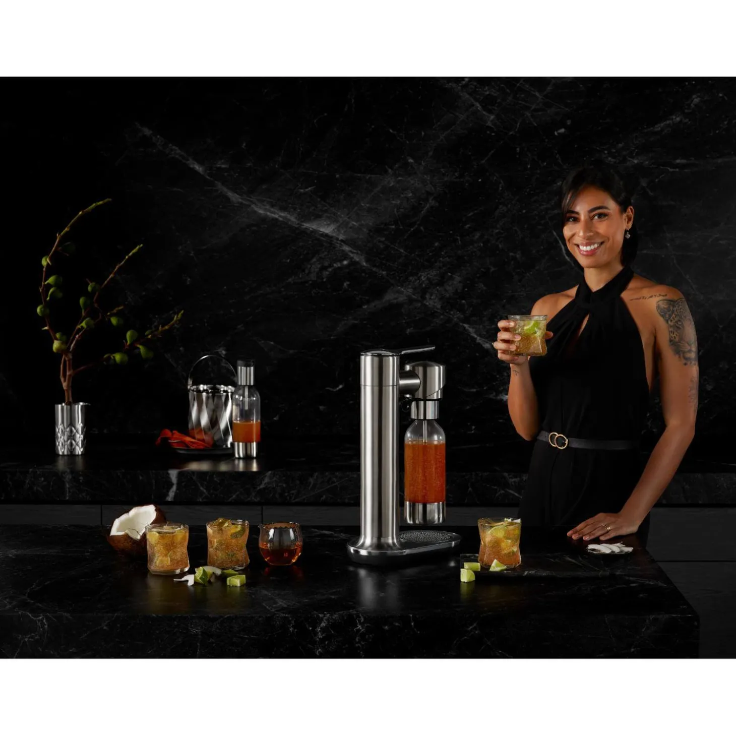 Sage Appliances SCA800BSS The InFizz Fusion Sparkling Carbonator - Brushed Stainless Steel