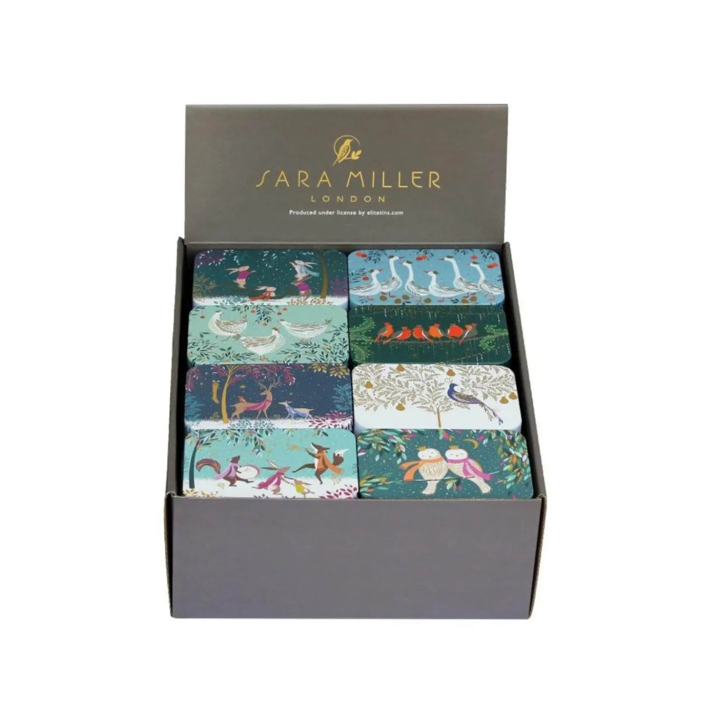 Sara Miller Christmas 2023 Pocket Tins - Assorted