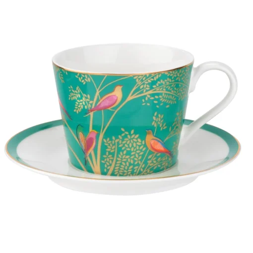 Sara Miller London Chelsea Tea Cup & Saucer - Green