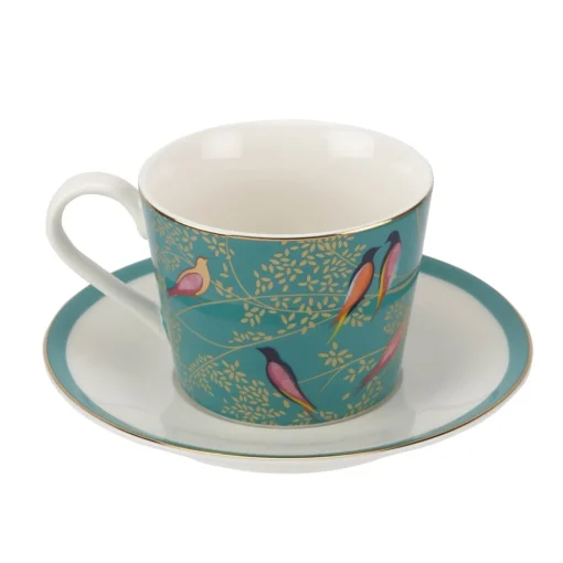 Sara Miller London Chelsea Tea Cup & Saucer - Green