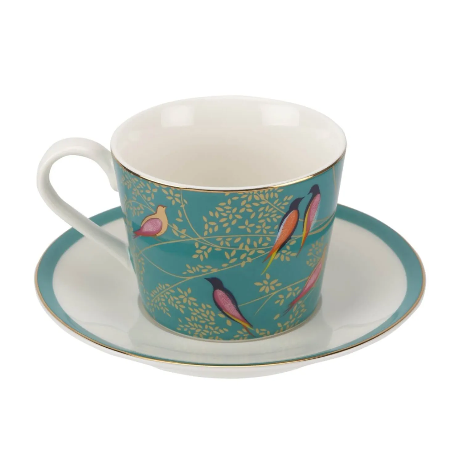 Sara Miller London Chelsea Tea Cup & Saucer - Green