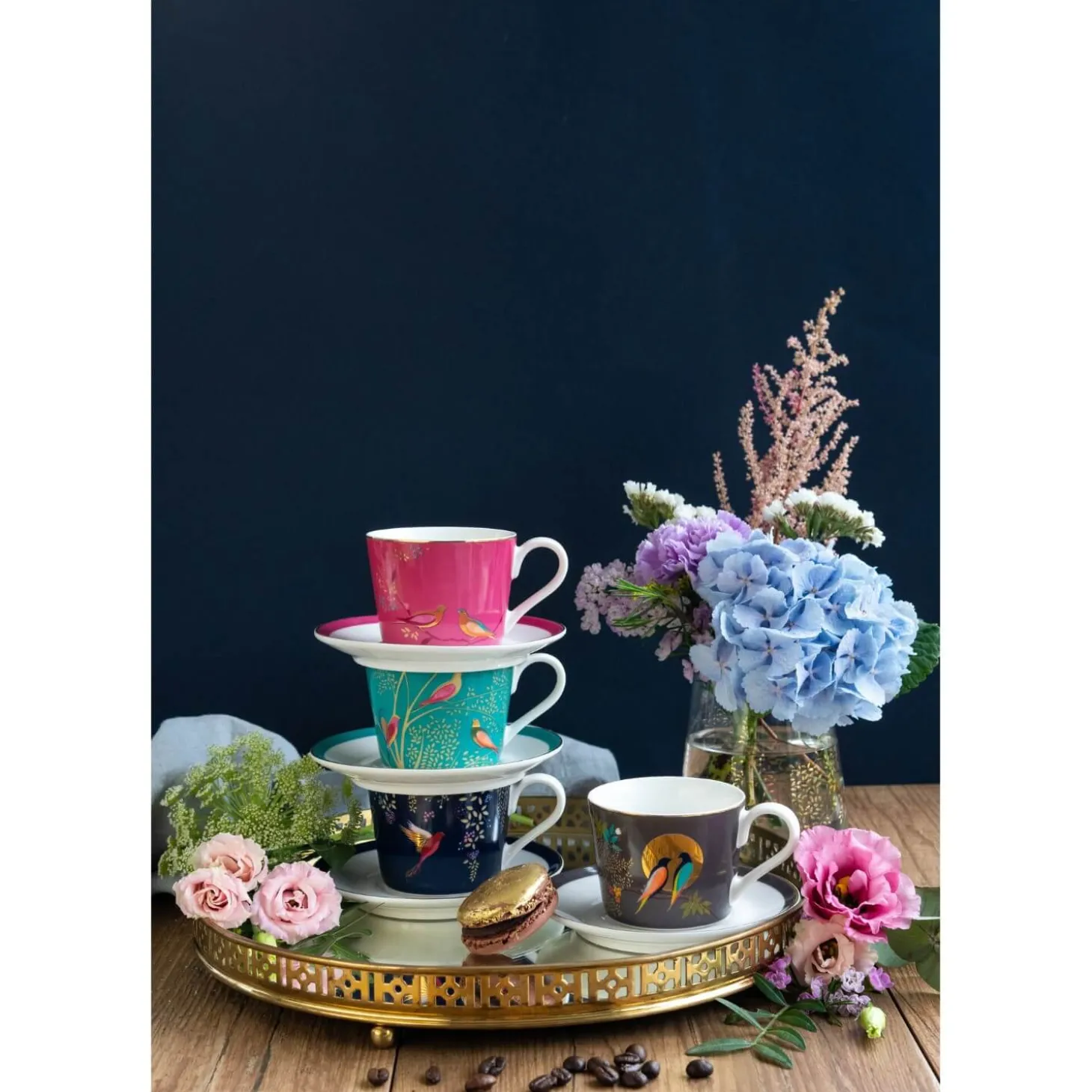Sara Miller London Chelsea Tea Cup & Saucer - Pink
