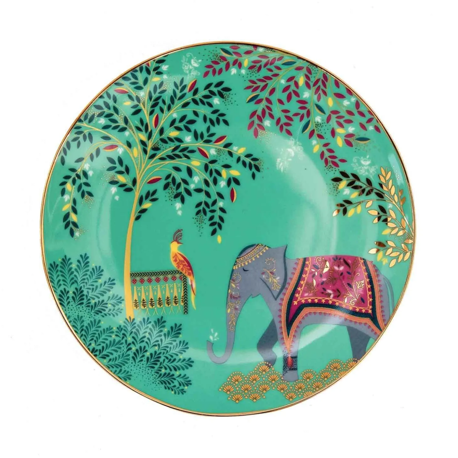 Sara Miller London India Set Of 4 Cake Plates - Assorted