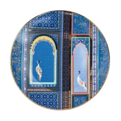 Sara Miller London India Set Of 4 Cake Plates - Assorted