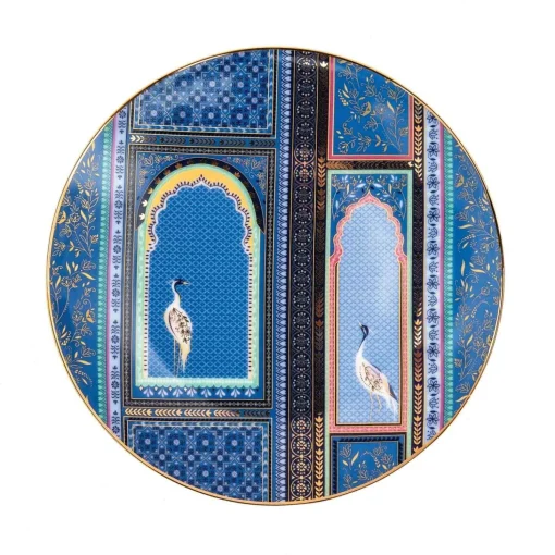 Sara Miller London India Set Of 4 Cake Plates - Assorted