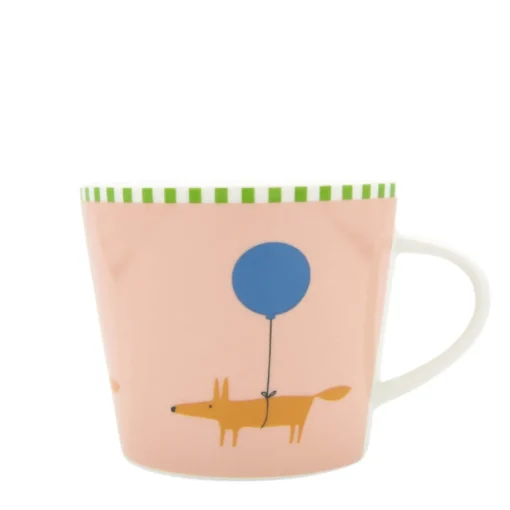 Scion Living Mr Fox Balloon 350ml Porcelain Mug - Pink
