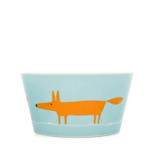 Scion Living Mr Fox Bowl - Duck Egg & Orange