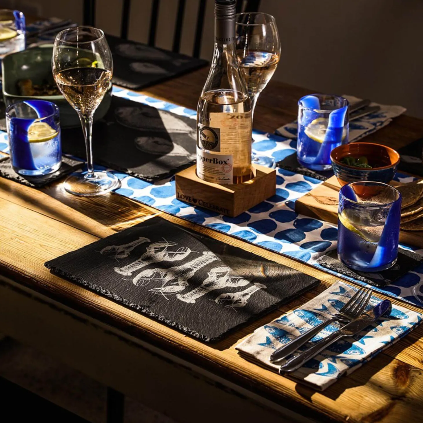 Selbrae House Set of 2 Slate Placemats - Lobster