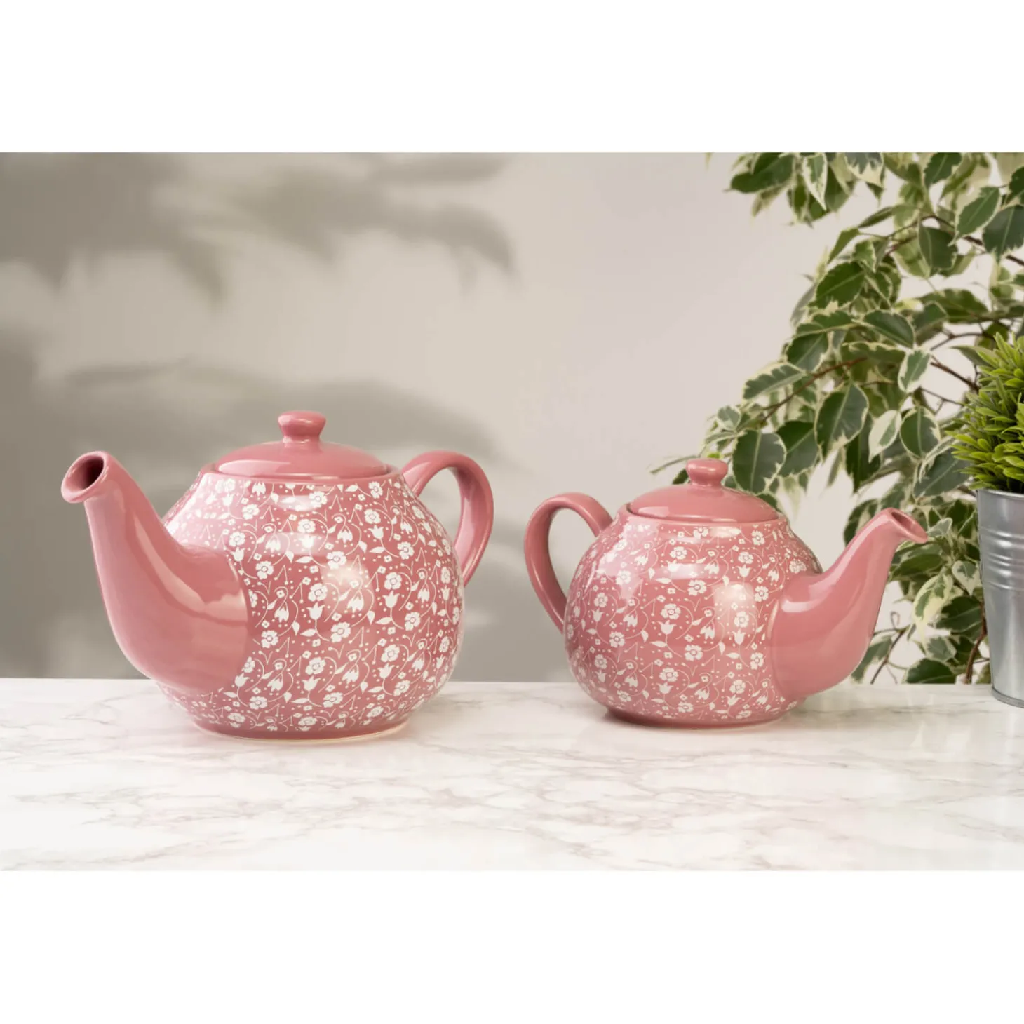 Siip 6 Cup Stoneware Teapot - Ditsy Floral Pink