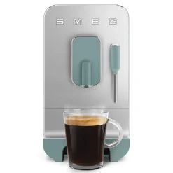 Smeg BCC12EGMUK Bean To Cup Coffee Machine with Steam Wand - Matte Emerald Green