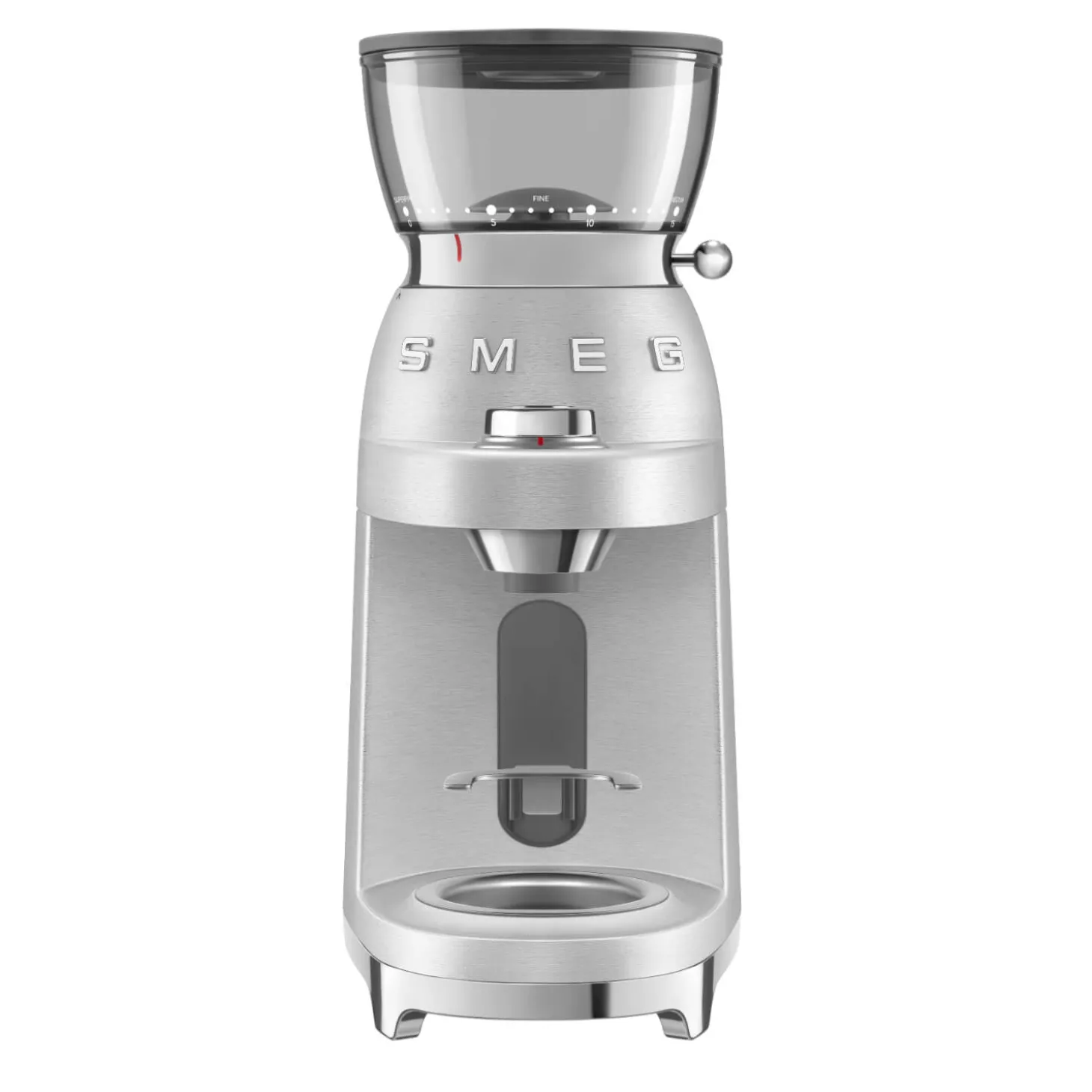 Smeg CGF02SSUK 50's Style Retro Mini Pro Coffee Grinder - Stainless Steel