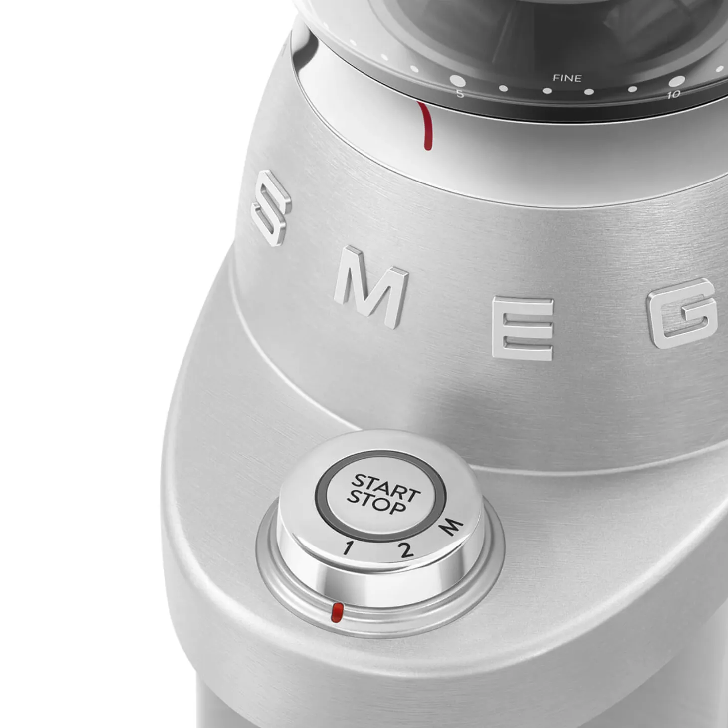 Smeg CGF02SSUK 50's Style Retro Mini Pro Coffee Grinder - Stainless Steel