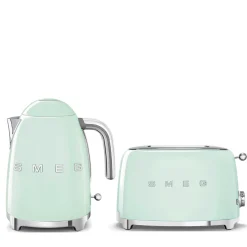Smeg Jug Kettle & 2 Slice Toaster Set - Pastel Green