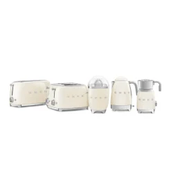 Smeg Jug Kettle & 4 Slice Toaster Set - Cream