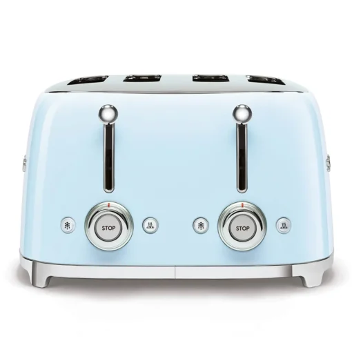 Smeg Jug Kettle & 4 Slice Toaster Set - Pastel Blue