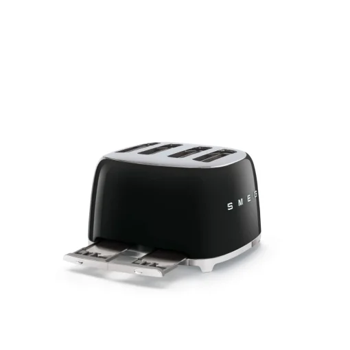 Smeg Jug Kettle & 4 Slice Toaster Set - Black
