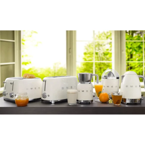 Smeg Jug Kettle & 2 Slice Toaster Set - Cream
