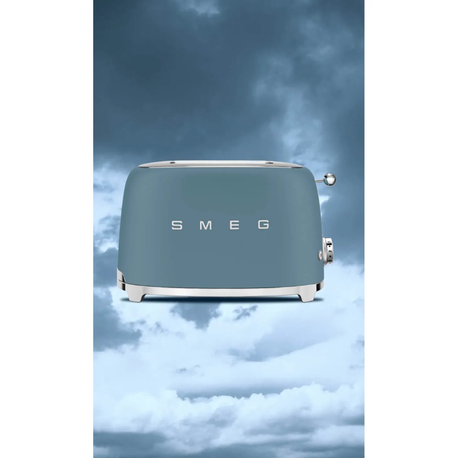 Smeg KLF03 Jug Kettle & 2 Slice TSF01 Toaster Set - Storm Blue