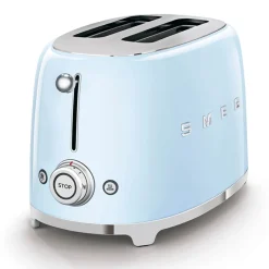 Smeg Mini Kettle & 2 Slice Toaster Set - Pastel Blue