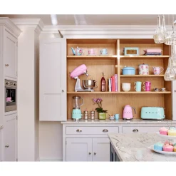 Smeg Mini Kettle & 2 Slice Toaster Set - Pastel Blue